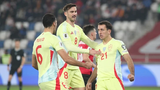 Mikel Oyarzábal, Mikel Merino, y Fabían Ruiz Mikel Oyarzábal, Mikel Merino, y Fabían Ruiz