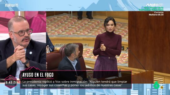 Edu Gal&aacute;n, sobre las declaraciones de Ayuso acerca de la inmigraci&oacute;n: "La intenci&oacute;n es clasificar a Vox como elitistas"