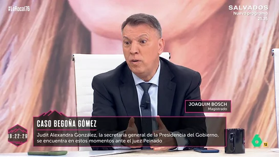 Joaquim Bosch defiende la decisión del juez Peinado de citar a declarar un domingo a Judit Gómez: "No es nada habitual, pero..." Joaquim Bosch defiende la decisión del juez Peinado de citar a declarar un domingo a Judit Gómez: "No es nada habitual, pero..."