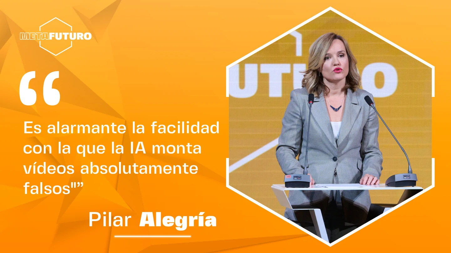 Pilar Alegría, en Metafuturo Pilar Alegría, en Metafuturo