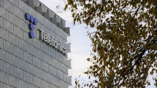 Imagen de archivo del edificio de Telefónica en Madrid Imagen de archivo del edificio de Telefónica en Madrid