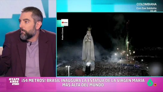 Dani Mateo al ver la estatua de 54 metros de la Virgen María: "Hay que hacerle una a San José, que se merece un reconocimiento" Dani Mateo al ver la estatua de 54 metros de la Virgen María: "Hay que hacerle una a San José, que se merece un reconocimiento"