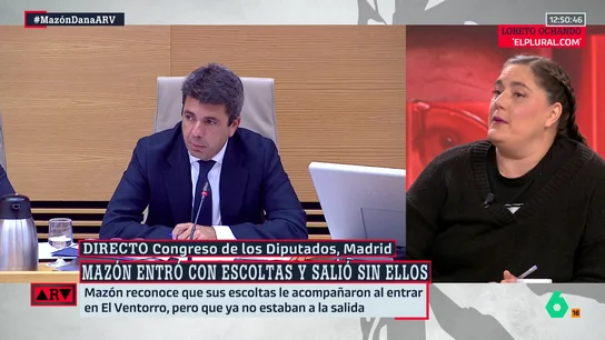 Loreto Ochando: "Rufián ha mostrado la incidencia de Mazón, pero también ha sido un homenaje precioso a las víctimas" Loreto Ochando: "Rufián ha mostrado la incidencia de Mazón, pero también ha sido un homenaje precioso a las víctimas"