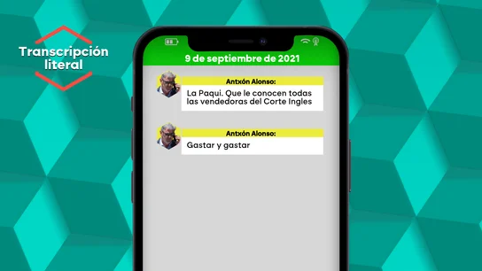 Conversación entre Antxon Alonso y su mujer sobre Cerdán Conversación entre Antxon Alonso y su mujer sobre Cerdán