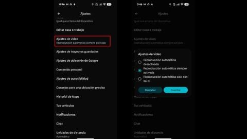 Desactivando la reproducción automática