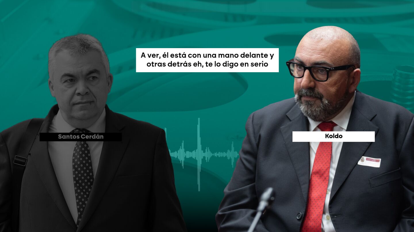 Conversaciones entre Cerdán y Koldo García