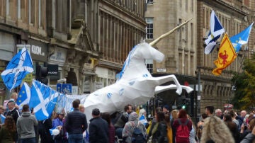 Unicornio en Union Street, Escocia