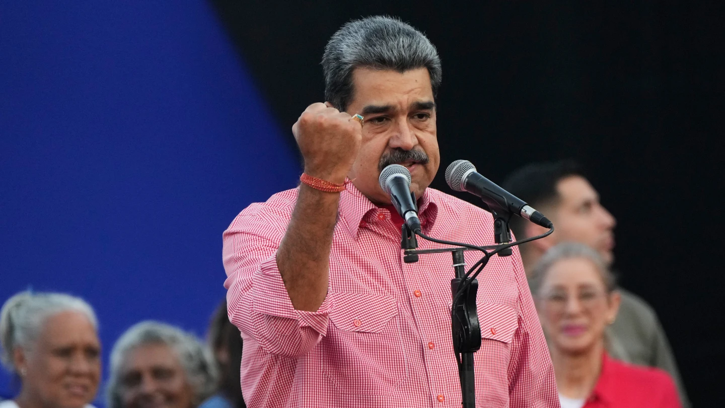 El presidente de Venezuela, Nicolás Maduro, durante un mitin El presidente de Venezuela, Nicolás Maduro, durante un mitin