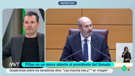 Iñaki López, tras la pillada al presidente del Senado: "Trillo agradecerá que su 'manda huevos' pase a la historia" Iñaki López, tras la pillada al presidente del Senado: "Trillo agradecerá que su 'manda huevos' pase a la historia"
