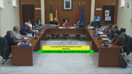 Un pleno del Ayuntamiento de Manzanares El Real.