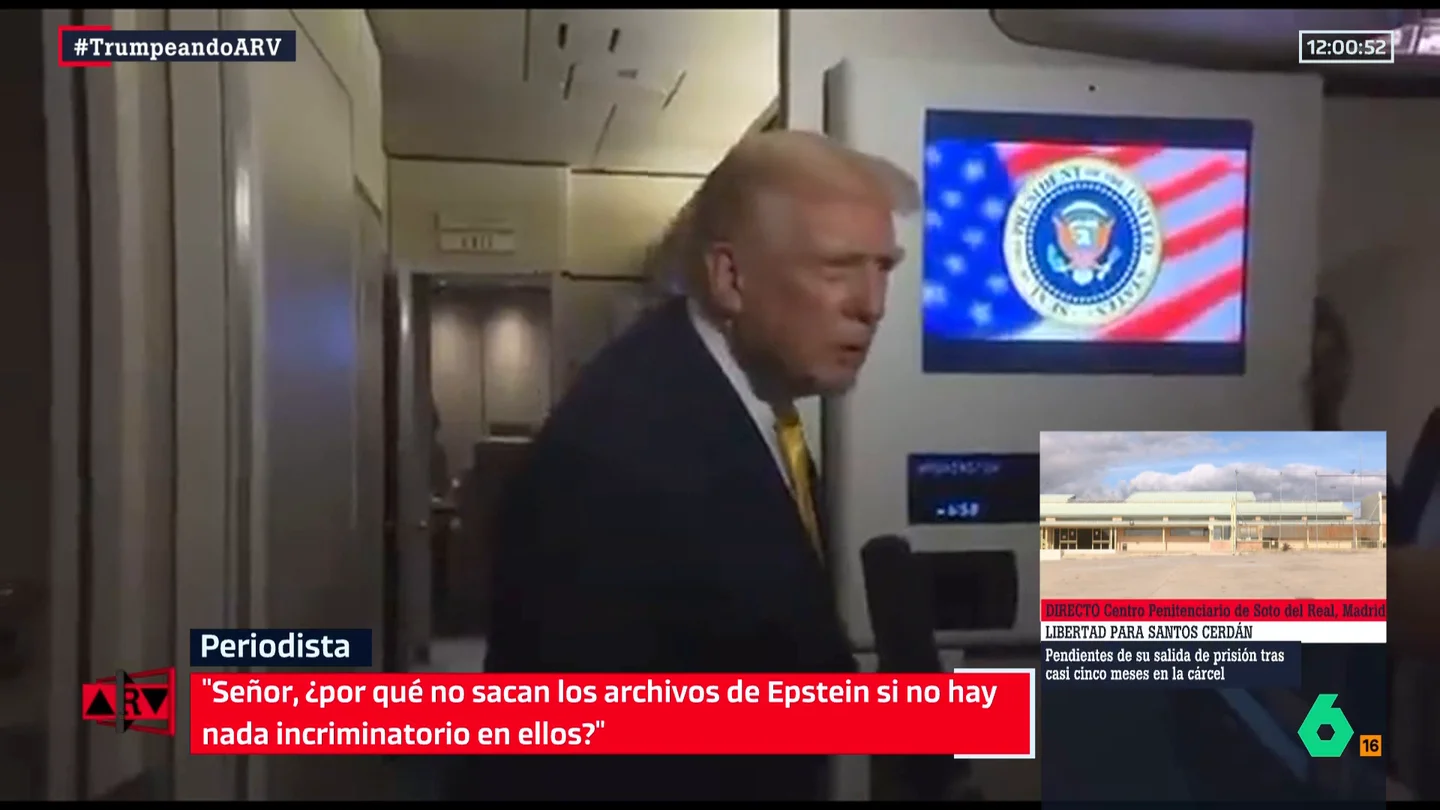 El maltrato de Trump a una periodista que le pregunta por el pederasta Epstein: "Calla. Calla, cerdita" El maltrato de Trump a una periodista que le pregunta por el pederasta Epstein: "Calla. Calla, cerdita"