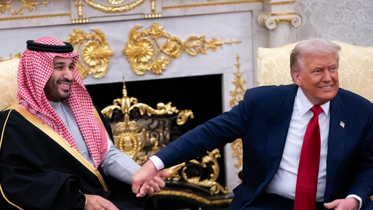 El principie heredero saudí, Mohamed Bin Salman y el presidente de EEUU, Donald Trump El principie heredero saudí, Mohamed Bin Salman y el presidente de EEUU, Donald Trump