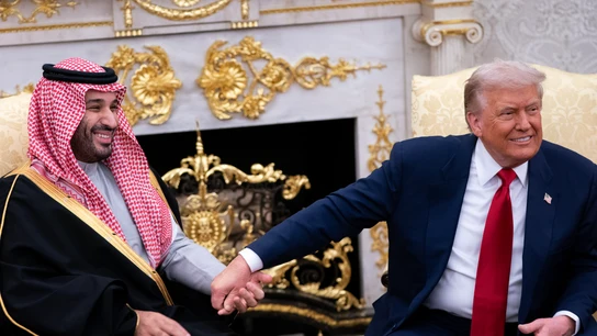 El principie heredero saudí, Mohamed Bin Salman y el presidente de EEUU, Donald Trump El principie heredero saudí, Mohamed Bin Salman y el presidente de EEUU, Donald Trump