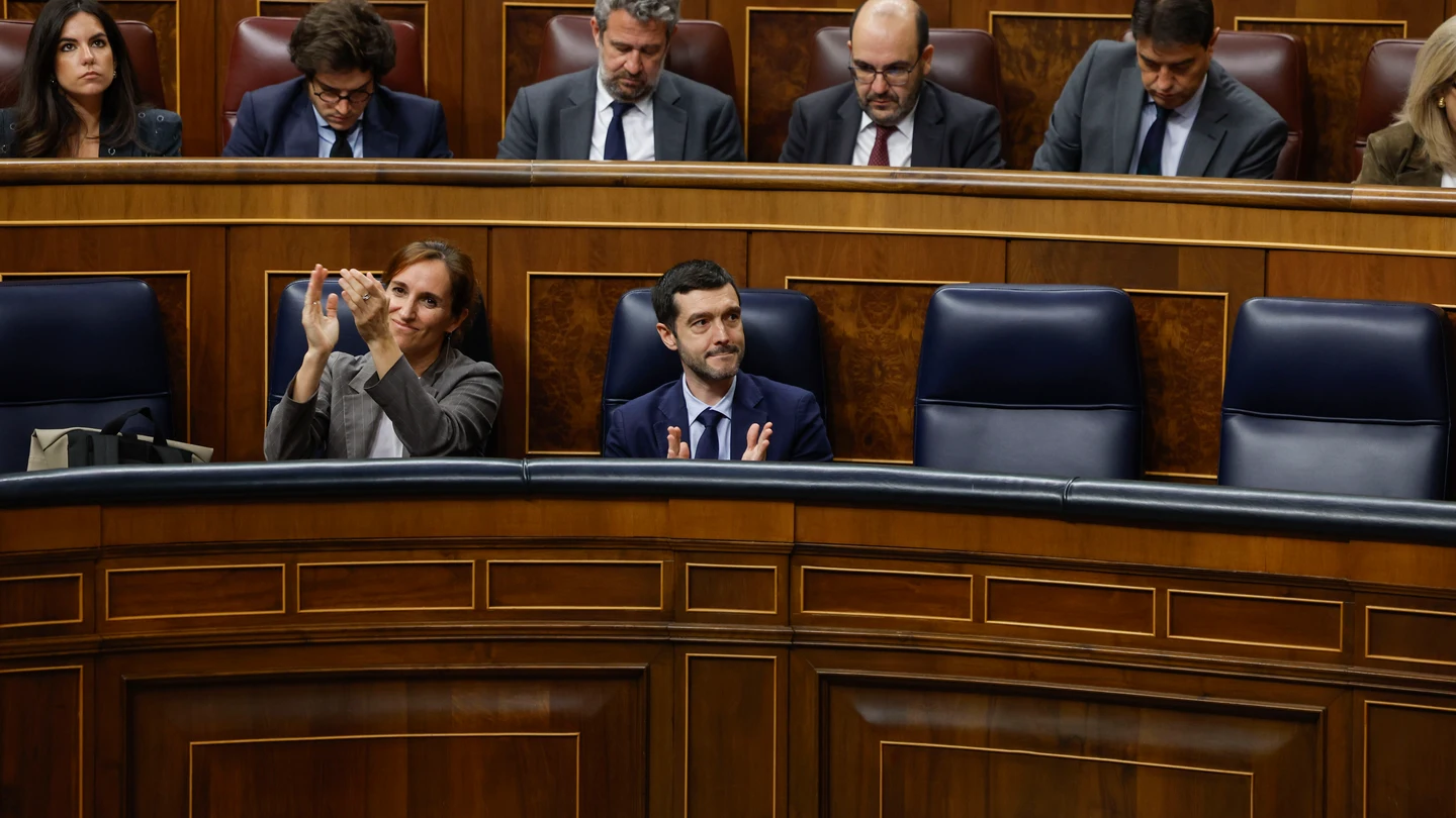 Los ministros de Sanidad, Mónica García y el ministro de Derechos Sociales, Consumo y Agenda 2030, Pablo Bustinduy Los ministros de Sanidad, Mónica García y el ministro de Derechos Sociales, Consumo y Agenda 2030, Pablo Bustinduy