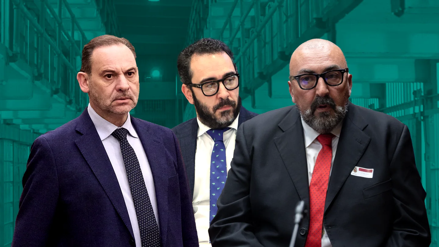 José Luis Ábalos, Víctor de Aldama y Koldo García. José Luis Ábalos, Víctor de Aldama y Koldo García.
