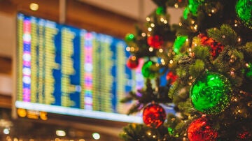 Aeropuerto en Navidad