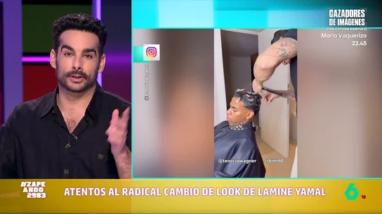 Juan Sanguino analiza el nuevo peinado de Lamine Yamal, en vídeo: "Me recuerda a los fideos de sobre" El futbolista del Barça ha decidido hacerse un leve cambio de look: se ha cortado las puntas. El deportista, por el momento, ha decidido mantener sus mechas rubias.