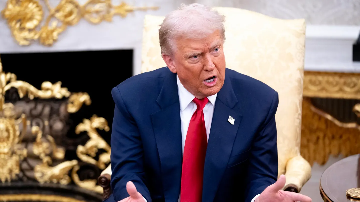 El presidente de los Estados Unidos, Donald Trump, durantre una conferencia en el Despacho Oval El presidente de los Estados Unidos, Donald Trump, durantre una conferencia en el Despacho Oval