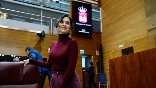 Isabel Díaz Ayuso en la Asamblea de Madrid, el pasado jueves. Isabel Díaz Ayuso en la Asamblea de Madrid, el pasado jueves.