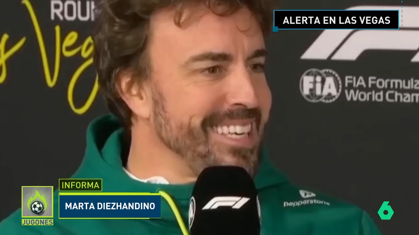 Alerta por el temporal en Las Vegas: el único que sonríe es Fernando Alonso Alerta por el temporal en Las Vegas: el único que sonríe es Fernando Alonso
