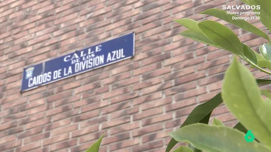 Calle con un nombre franquista Calle con un nombre franquista