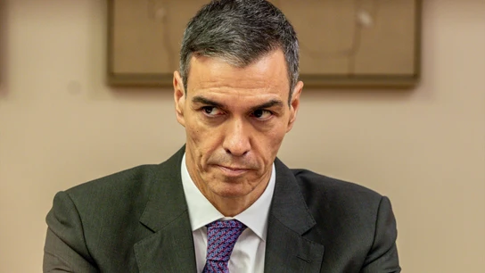 Pedro Sánchez este jueves durante un acto por los 50 años de democracia en el Congreso de los Diputados. Pedro Sánchez este jueves durante un acto por los 50 años de democracia en el Congreso de los Diputados.