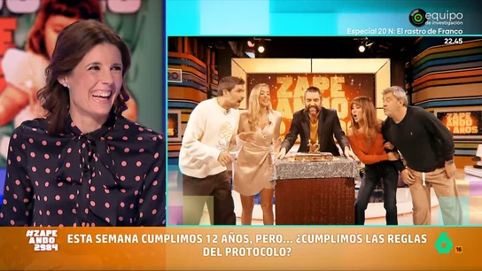 María José Gómez y Verdú explica en vídeo por qué soplar las velas de la tarta es incorrecto: "Imagínate cuánta baba puede lanzar" María José Gómez y Verdú, experta en protocolo, explica en este vídeo por qué no se debe soplar las velas encima de toda la tarta de cumpleaños. La forma correcta de hacerlo, en este vídeo de Zapeando.