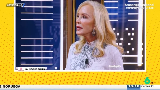 El dardo de Carmen Lomana sobre si Isabel Preysler tiene conversación: "Depende de si la entiendes" El dardo de Carmen Lomana sobre si Isabel Preysler tiene conversación: "Depende de si la entiendes"