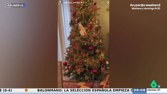 El vídeo de la espectacular decoración navideña de Carmen Lomana en su casa El vídeo de la espectacular decoración navideña de Carmen Lomana en su casa