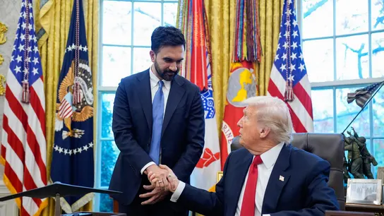 Saludo entre Trump y Mamdani Saludo entre Trump y Mamdani