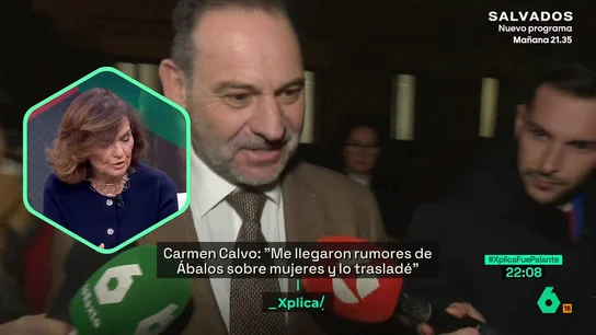 Carmen Calvo, sobre José Luis Ábalos Carmen Calvo, sobre José Luis Ábalos