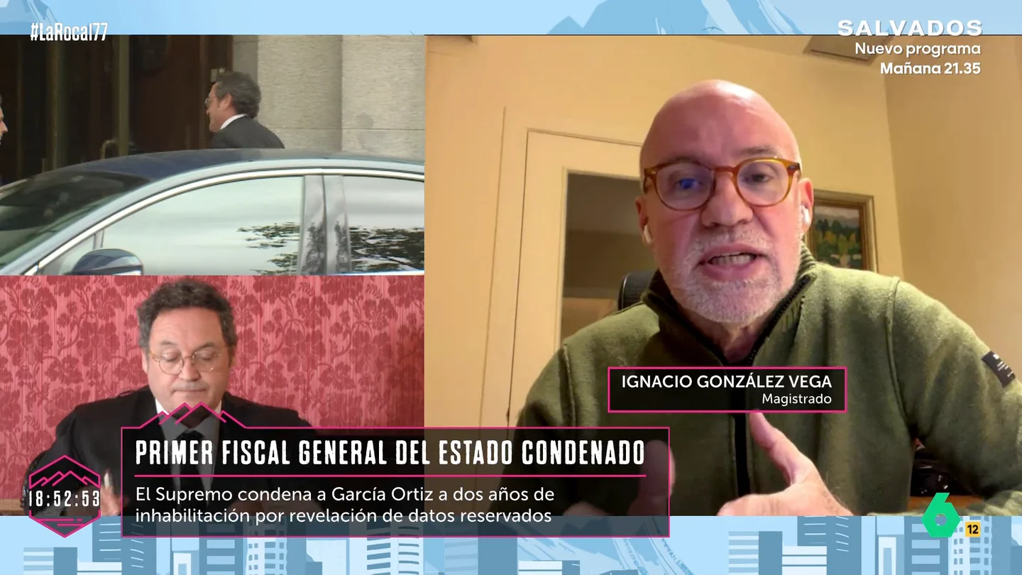 Ignacio González Vega, juez, explica qué recursos tiene el fiscal general del Estado para recurrir el fallo del Tribunal Supremo Ignacio González Vega, juez, explica qué recursos tiene el fiscal general del Estado para recurrir el fallo del Tribunal Supremo