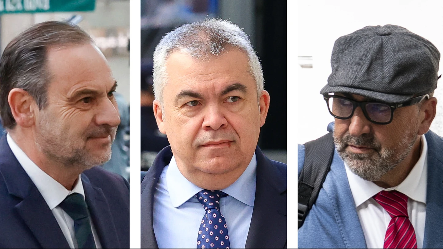 De izquierda a derecha: Ábalos, Cerdán y Koldo García De izquierda a derecha: Ábalos, Cerdán y Koldo García