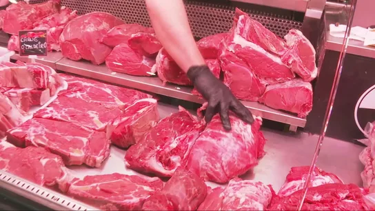 Carne en el mercado Carne en el mercado