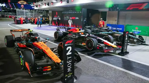 Los tres primeros coches del GP de Las Vegas Los tres primeros coches del GP de Las Vegas