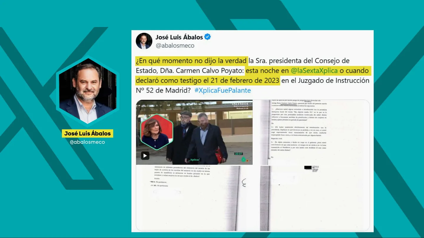 Mensaje de José Luis Ábalos respondiendo a Carmen Calvo Mensaje de José Luis Ábalos respondiendo a Carmen Calvo