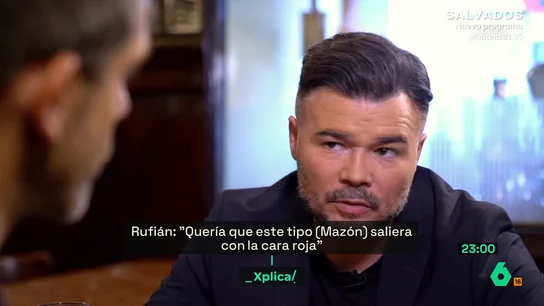 Rufián: "Me quedé corto en la comisión de Mazón; nadie se cree que anduvo 37 minutos y no lo viera nadie" Rufián: "Me quedé corto en la comisión de Mazón; nadie se cree que anduvo 37 minutos y no lo viera nadie"