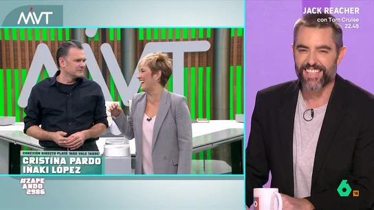 Cristina Pardo confiesa cuál era su sueño de pequeña: "El dúo me ha llegado a los 40 y pico..." La presentadora de Más Vale Tarde y su compañero, Iñaki López, han contado a Dani Mateo qué tal se les da cantar. Mientras que el presentador expone que lo hace "poco, mal y desagradable", Cristina afirma que no lo hace del todo mal.