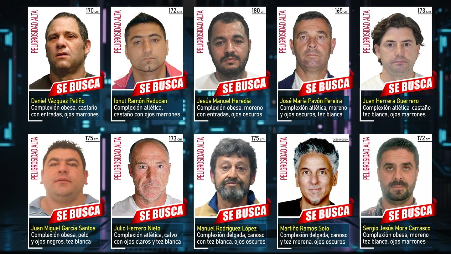 Los diez fugitivos más buscados en España y para los que la Policía Nacional pide la colaboración ciudadana Los diez fugitivos más buscados en España y para los que la Policía Nacional pide la colaboración ciudadana