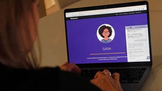Imagen de archivo de una asistente digital virtual ('chatbot') para ayudar mujeres víctimas de la violencia machista. Imagen de archivo de una asistente digital virtual ('chatbot') para ayudar mujeres víctimas de la violencia machista.