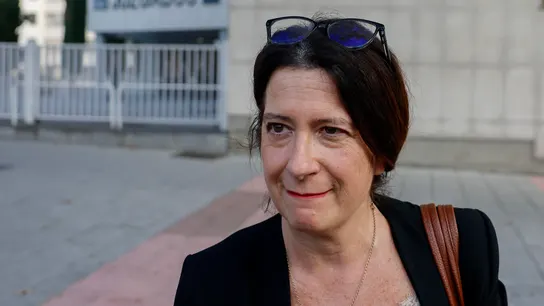 La exmilitante del PSOE Leire Díez, a su salida de los Juzgados de Plaza de Castilla. La exmilitante del PSOE Leire Díez, a su salida de los Juzgados de Plaza de Castilla.