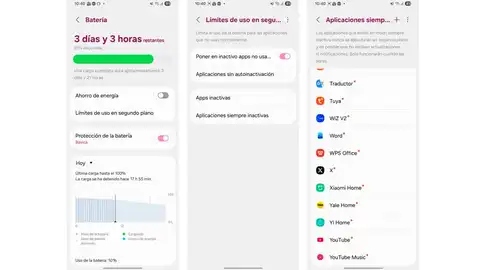 Aplicaciones en segundo plano Aplicaciones en segundo plano