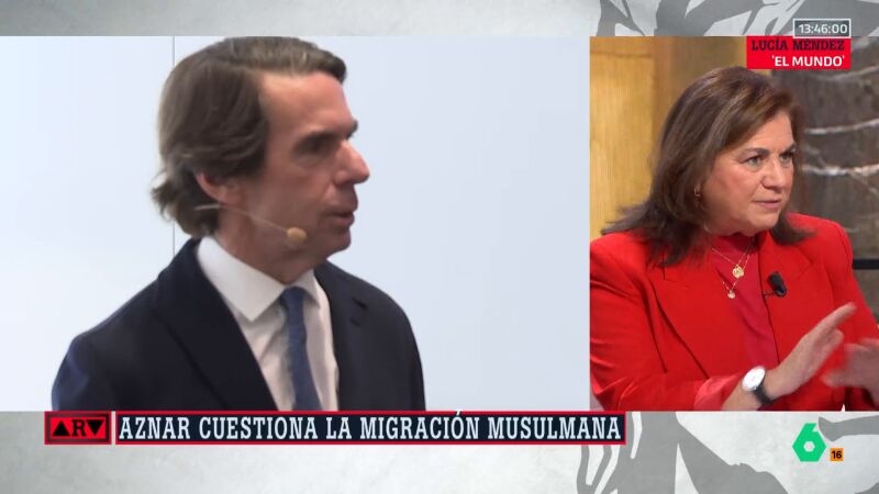  Lucía Méndez, tras las críticas de Aznar a los migrantes musulmanes: "Me sorprenden sus palabras por el momento político en el que estamos"