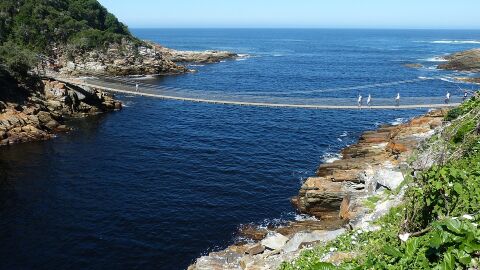 Puente colgante sobre el Storms River