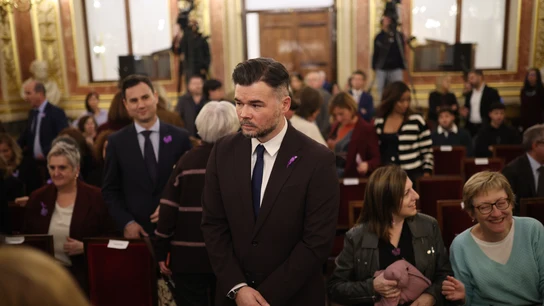 El portavoz de ERC en el Congreso de los Diputados, Gabriel Rufián, este martes. El portavoz de ERC en el Congreso de los Diputados, Gabriel Rufián, este martes.