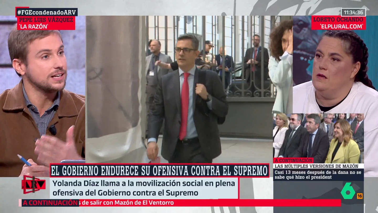 Pepe Luis Vázquez: "Hay una clarísima maniobra que consiste en vender que el fiscal general del Estado es víctima de una persecución política de la derecha" Pepe Luis Vázquez: "Hay una clarísima maniobra que consiste en vender que el fiscal general del Estado es víctima de una persecución política de la derecha"