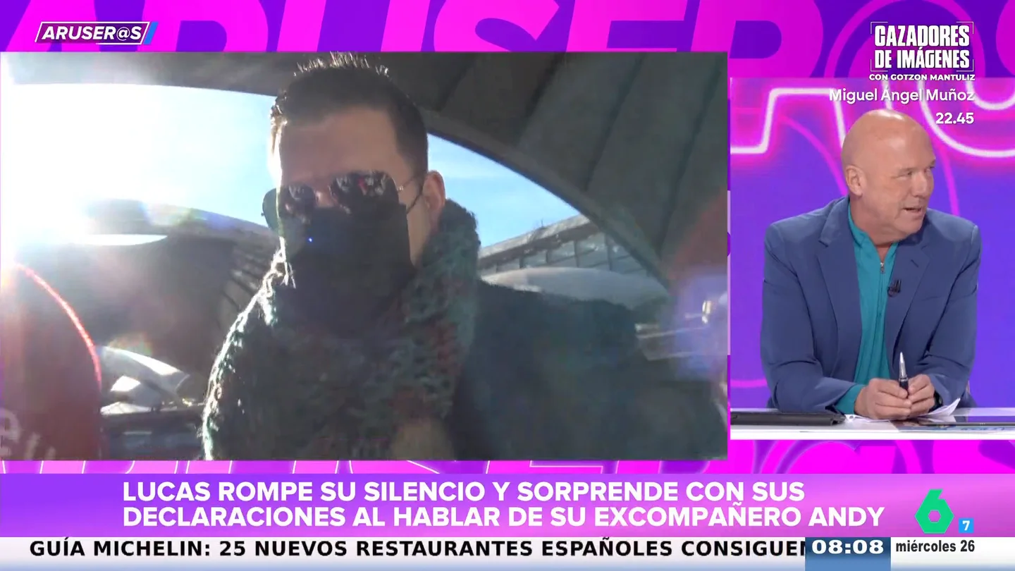 Alfonso Arús responde a las palabras de Lucas sobre Andy: "No me lo creo, eso es ser un bienqueda" Alfonso Arús responde a las palabras de Lucas sobre Andy: "No me lo creo, eso es ser un bienqueda"