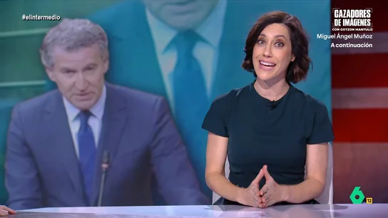 Cristina Gallego reacciona al lapsus de Feijóo en el Congreso: "Igual no lo habéis entendido si no tenéis el C1 de arameo" Cristina Gallego analiza el momento más curioso del debate entre Feijóo y Sánchez en el Congreso, cuando el líder del PP se trataba y solo conseguía decir "Anotop At". En este vídeo, El Intermedio lo convierte en la serie que le habría gustado.