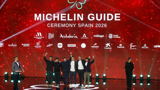 Los chefs de los cinco restaurantes que han recibido la estrella verde en la ceremonia de entrega de las Estrellas Michelin Los chefs de los cinco restaurantes que han recibido la estrella verde en la ceremonia de entrega de las Estrellas Michelin