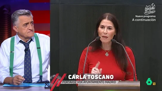 La tajante respuesta de Wyoming a Carla Toscano (Vox) tras decir que los hombres son las víctimas del 25N La tajante respuesta de Wyoming a Carla Toscano (Vox) tras decir que los hombres son las víctimas del 25N